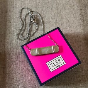 KEEP Collective Horizontal ID Pendant Silver